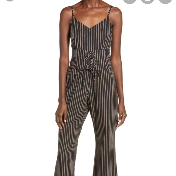 Cupcakes and Cashmere Jaiden Striped Jumpsuit - Picture 1 of 8
